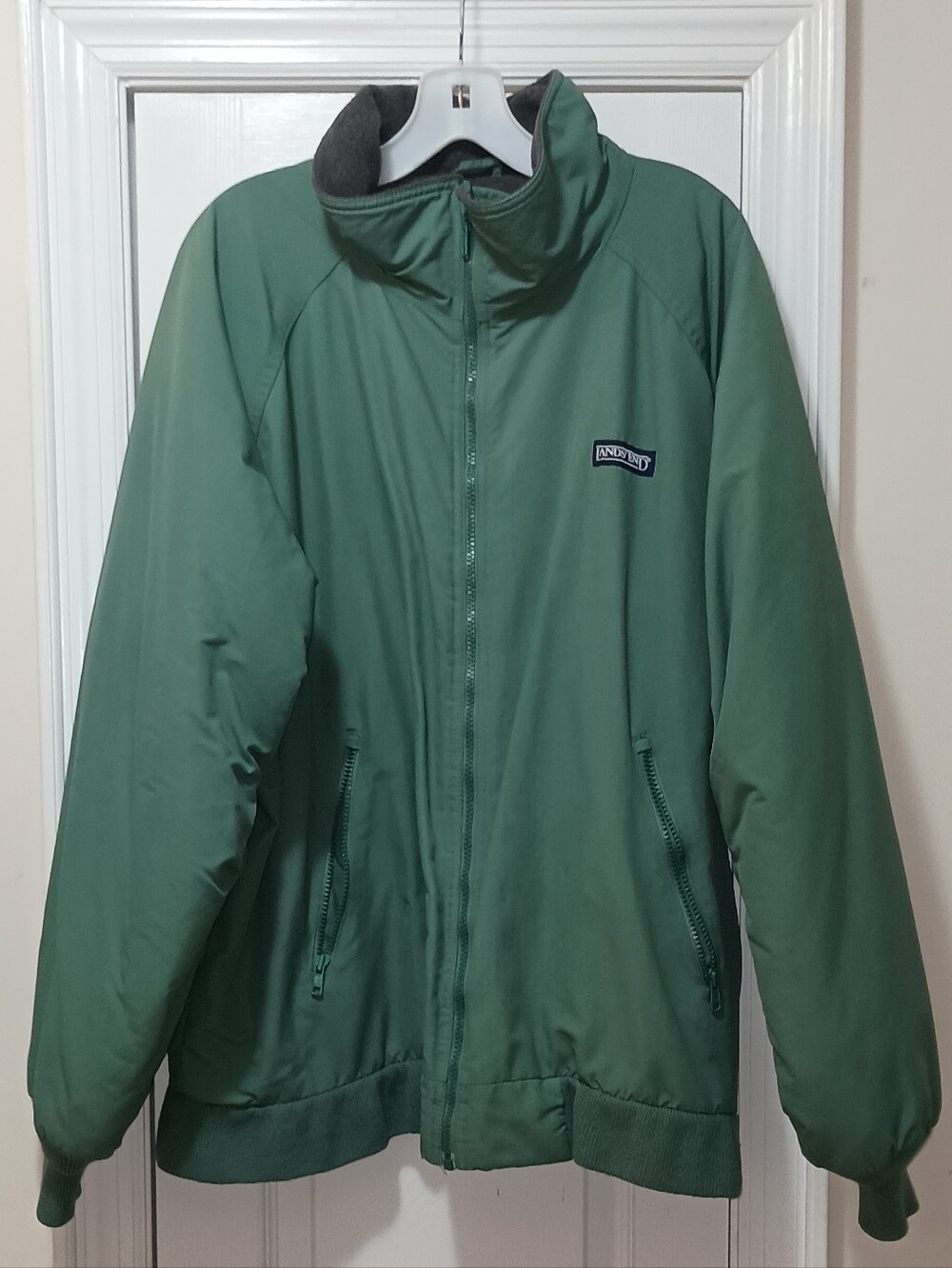 Vintage L.L. Bean Aircore 200 Men's Sage Green Full-Zip Performance Jacket XL